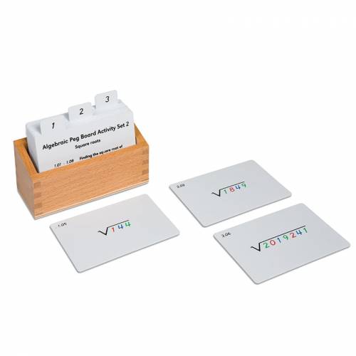 Tarjetas de actividades - Tabla perforada nº 2 (EN) Nienhuis Tarjetas Montessori