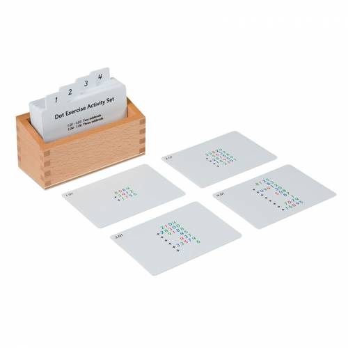 Tarjetas de actividades - Juego del punto (EN) Nienhuis Tarjetas Montessori