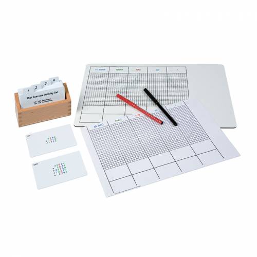 Tarjetas de actividades - Juego del punto (EN) Nienhuis Tarjetas Montessori