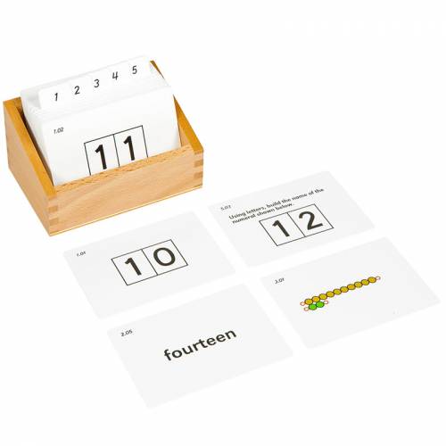 Tarjetas de actividades - Tablas de seguín nº 2 (EN) Nienhuis Tarjetas Montessori