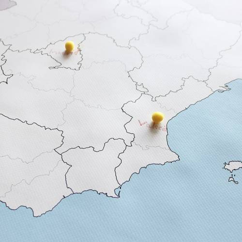 Mapa Político de España en lona Made in Spain Geografía