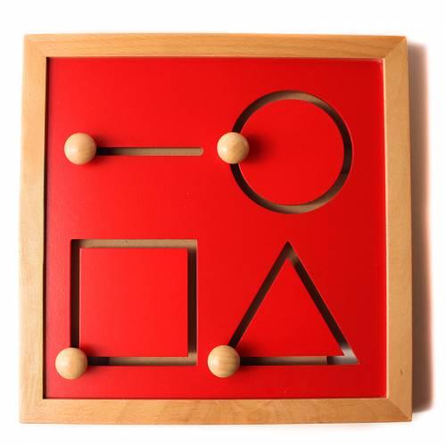 Tablero preescritura - Geométrico Montessori para todos De 1 a 3 años
