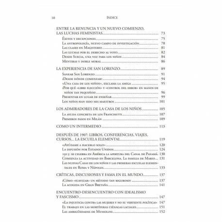 María Montessori, una historia actual  Bibliografía de María Montessori