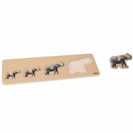 Puzzle secuencial Elefantes - Nienhuis Nienhuis Primeros puzzles