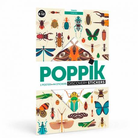 Gran póster de pegatinas - Insectos  Ciencia y medio ambiente