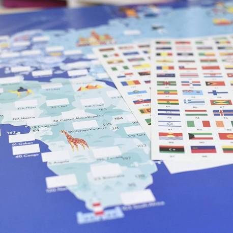 Poster adesivo grande - Bandiere del mondo