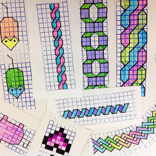 Set di rulli con motivo Cuadriculate