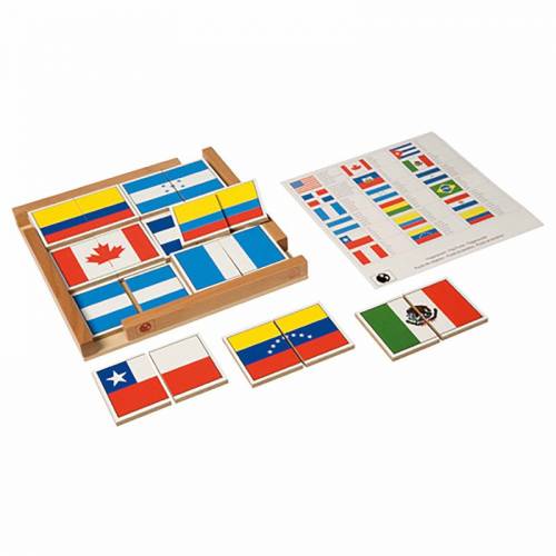 Puzzle banderas de América Nienhuis Continentes y países