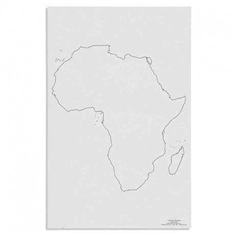 El contorno de África - Pack de 50 Láminas Nienhuis Continentes y países