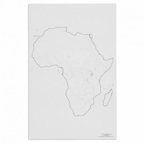 Los ríos de África - Pack de 50 Láminas Nienhuis Continentes y países