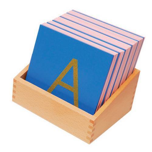 Letras de lija Mayúsculas Montessori Montessori para todos Aprender a leer y escribir