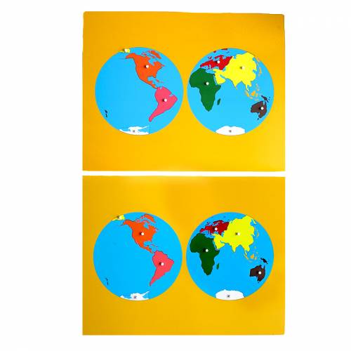 Mapa de Continentes - Actualizado Montessori para todos Geografía