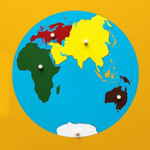 Mapa de Continentes - Actualizado Montessori para todos Geografía