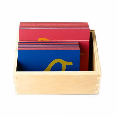 Letras de lija MINÚSCULAS CURSIVA con caja Montessori para todos Aprender a leer y escribir