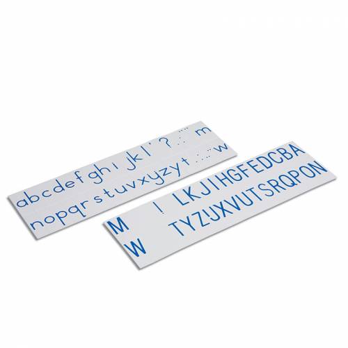 Stampa di carte alfabeto - Blu