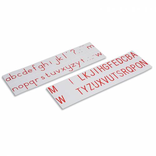 Tarjetas Alfabeto Print - Rojo Nienhuis Aprender a leer y escribir