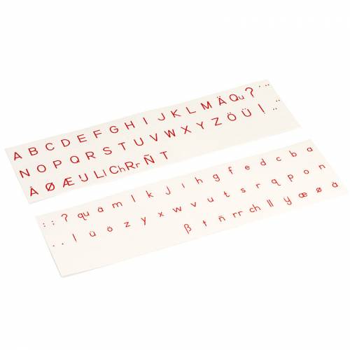 Tarjetas Alfabeto Print - Rojo Nienhuis Aprender a leer y escribir