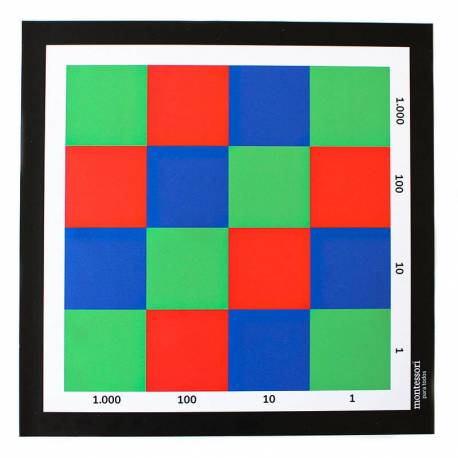 Tablero ajedrez en lona MINI Made in Spain Operaciones Abstractas