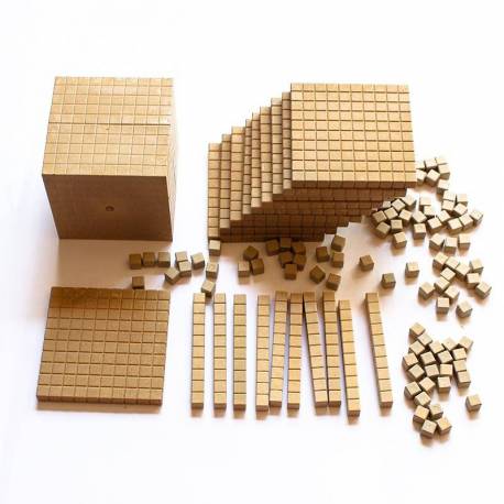 Base 10 Sistema decimale in legno