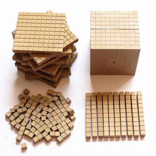 Base 10 Sistema decimale in legno