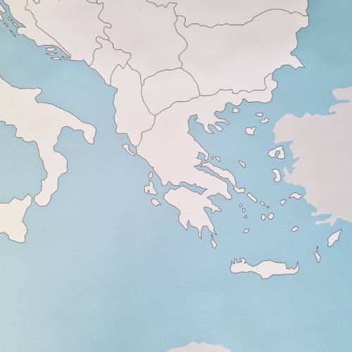 Mapa Político de Europa en lona 65 x 50  Continentes y países