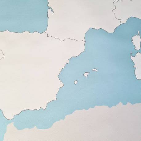 Mappa politica dell'Europa in tela