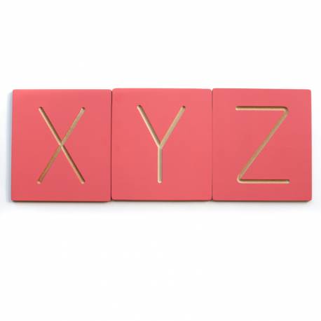 Letras Mayúscula en surco Montessori Montessori para todos Preescritura