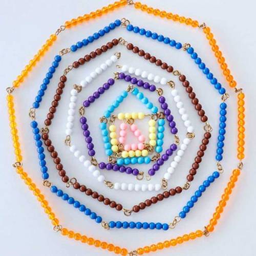 Cadenas de perlas - cortas Montessori para todos Sistema Decimal