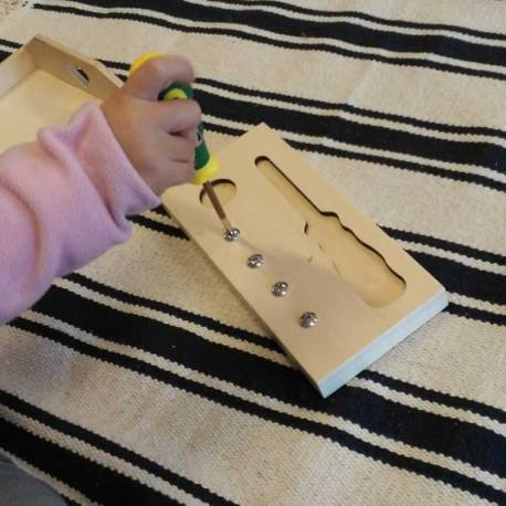 Destornillador - aprendizaje herramientas Montessori para todos Destrezas y autonomía