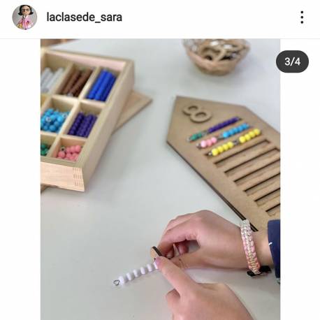 La casita del 10 para perlas Made in Spain Contar del 0 al 100