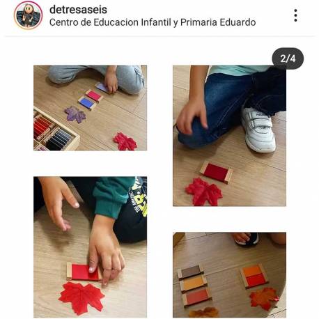 Caja de color nº 3 Montessori para todos Sensorial