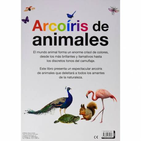 Libro de arcoíris de animales  Libros con Imágenes Reales