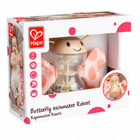 Palo de lluvia y sonajero de mariposa Hape Toys Bebés