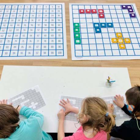 Lona en blanco para trabajar (suelo) Made in Spain Contar del 0 al 100