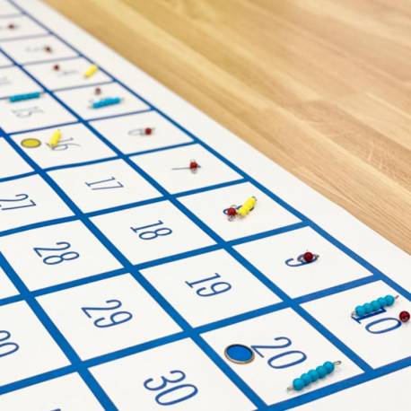 Lona del 100 gigante (suelo) Made in Spain Sumar y Restar