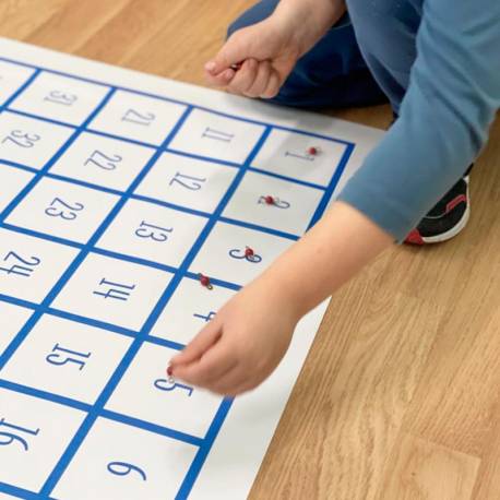 Lona del 100 gigante (suelo) Made in Spain Sumar y Restar