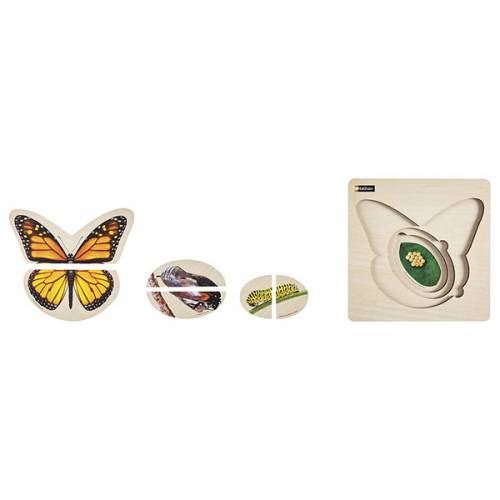 Puzzle por capas - Ciclo de la Mariposa Nathan Puzzles