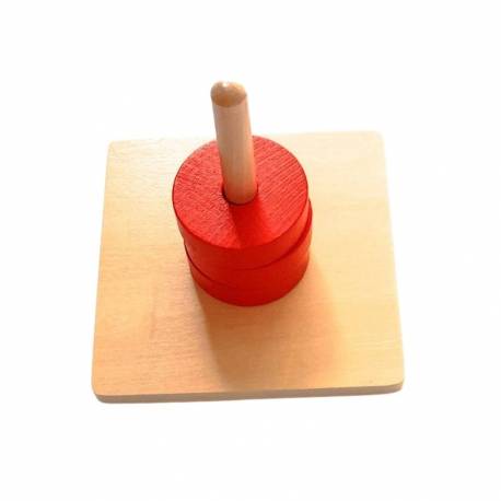 Apilador vertical sencillo Montessori para todos De 1 a 3 años