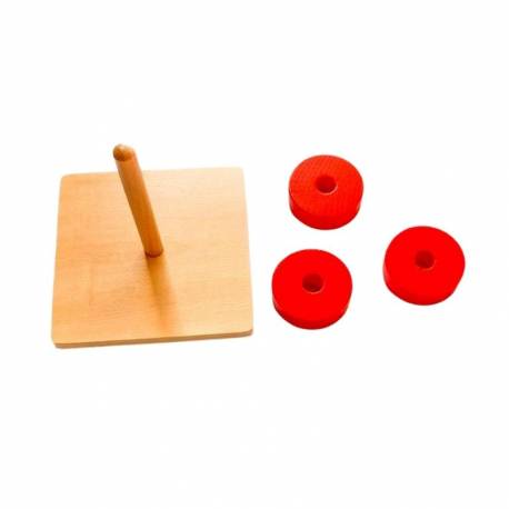 Apilador vertical sencillo Montessori para todos De 1 a 3 años