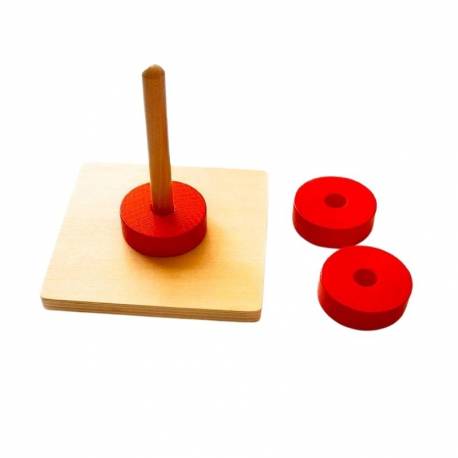 Apilador vertical sencillo Montessori para todos De 1 a 3 años