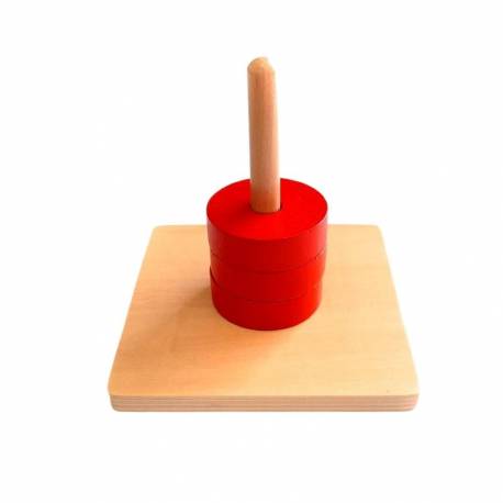 Apilador vertical sencillo Montessori para todos De 1 a 3 años