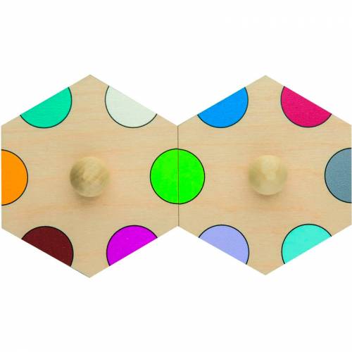 Puzzle puntos de colores 7 piezas  Puzzles