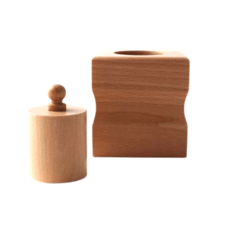 Cilindro con botón - unidad Montessori para todos Bebés