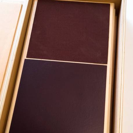 Tablas de liso - rugoso Montessori para todos Sensorial