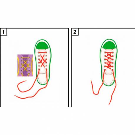 Lace the shoe - Zapatilla y cordones Toys for life Destrezas y autonomía