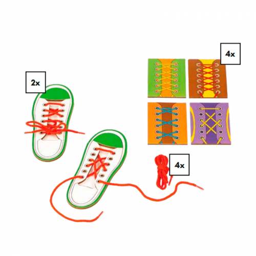 Lace the shoe - Zapatilla y cordones Toys for life Destrezas y autonomía