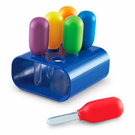 Pipetas de ensayo con soporte  Física y Experimentos