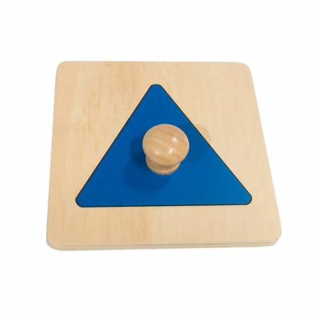 Triángulo - Puzzle individual Montessori para todos De 1 a 3 años