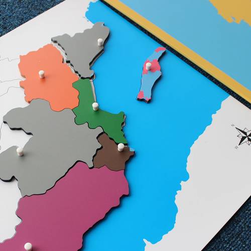 Mappa di Spagna Montessori CCAA