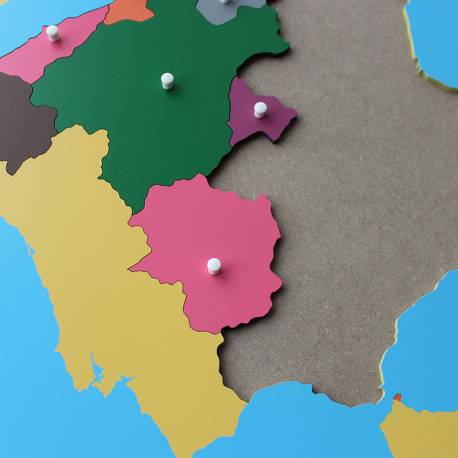 Mapa de España Montessori CCAA Montessori para todos Geografía